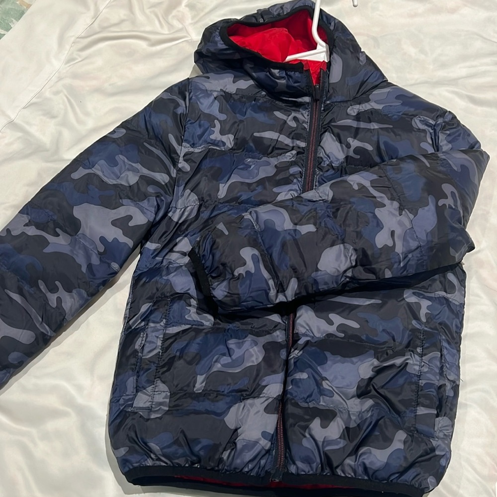 Double sided waterproof jacket size 8